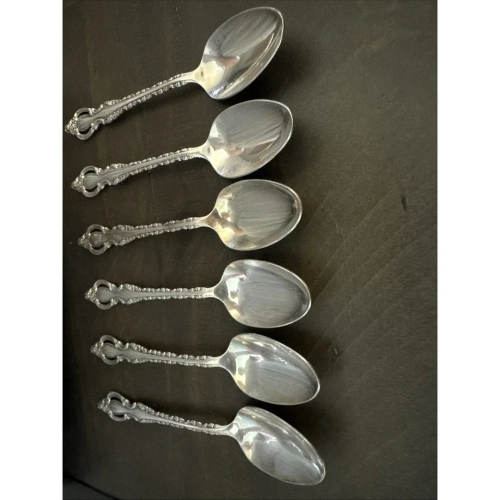 International Deep Silver COUNTESS Teaspoons Silverplate Set of 6